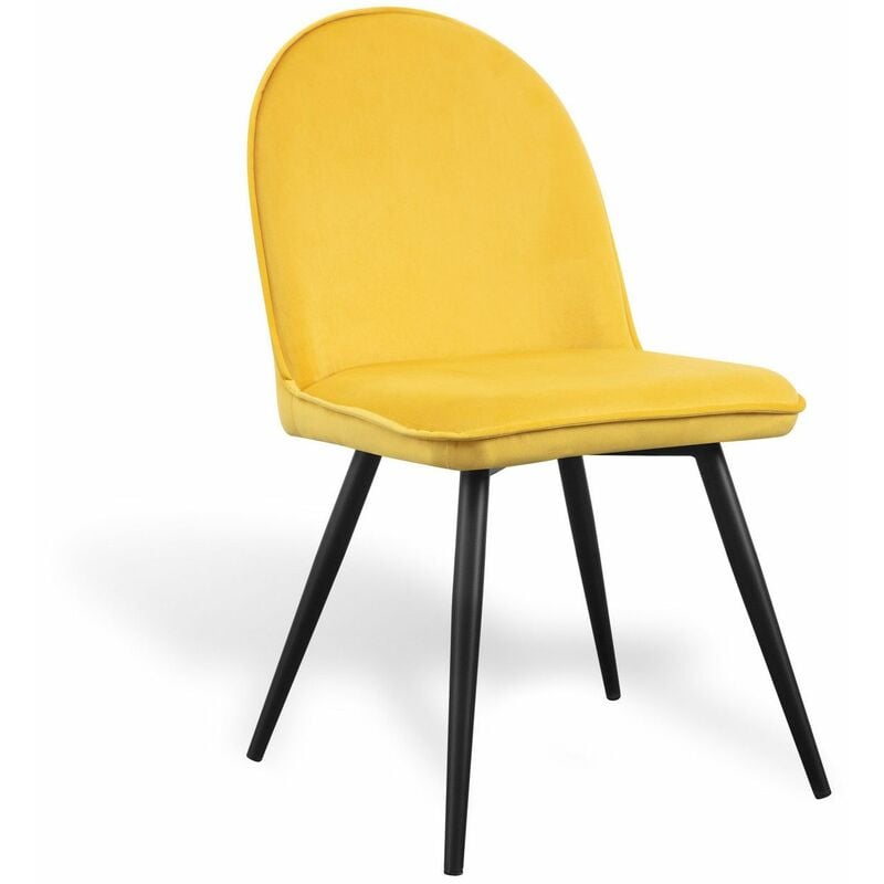 

Silla Mads Velvet Black Mostaza Ancho: 51 Cm X Largo: 51 Cm X Alto: 89 Cm