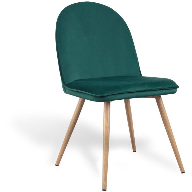

Silla Mads Velvet Nature Verde Oscuro Ancho: 51 Cm X Largo: 51 Cm X Alto: 89 Cm