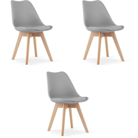 Silla MARK Gris x 3
