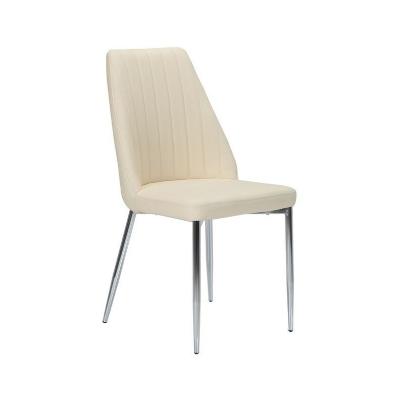 

Silla MAXIM, cromada, tapizada beige