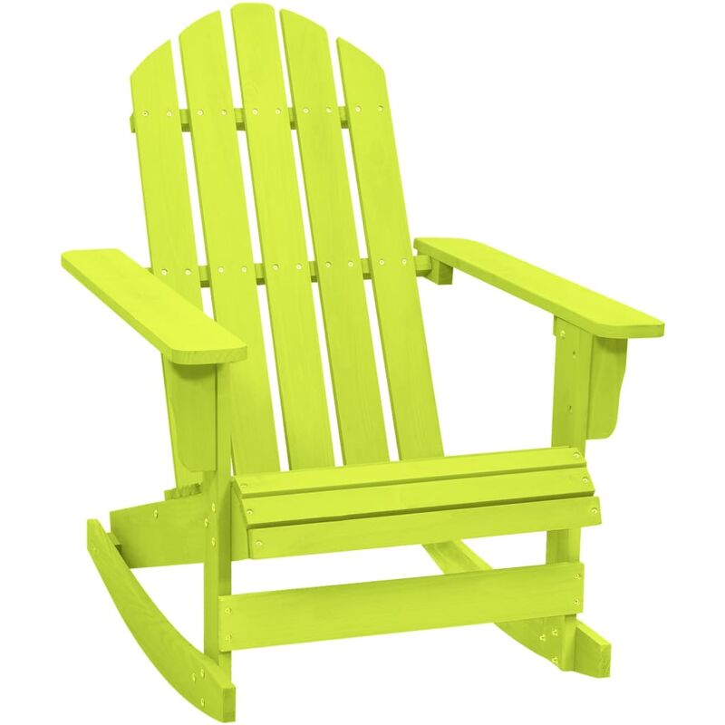 

Silla mecedora de jardín Adirondack madera maciza abeto verde