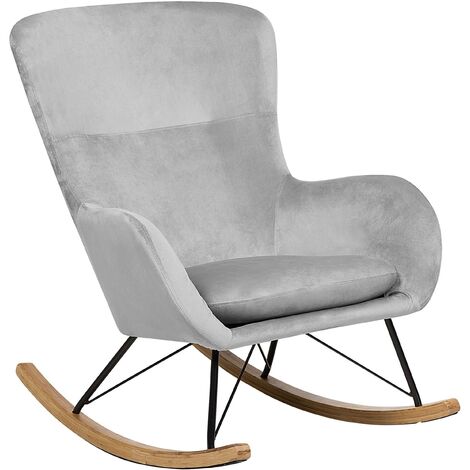 MINKUROW Juego de cojines para silla mecedora gris oscuro, cojines  antideslizantes para silla mecedora con lazos