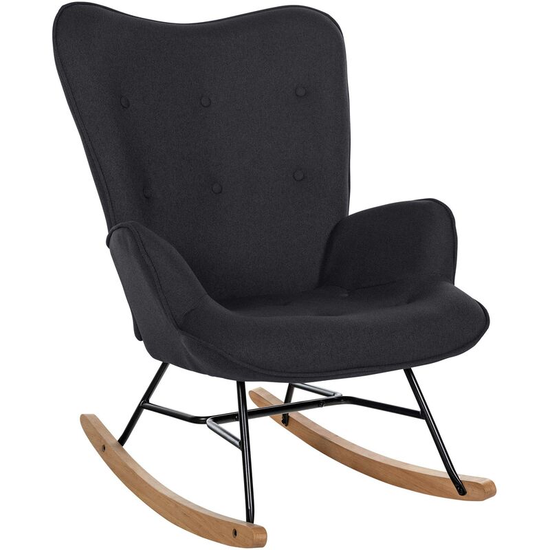 

Silla Mecedora Sanka En Tela Negro