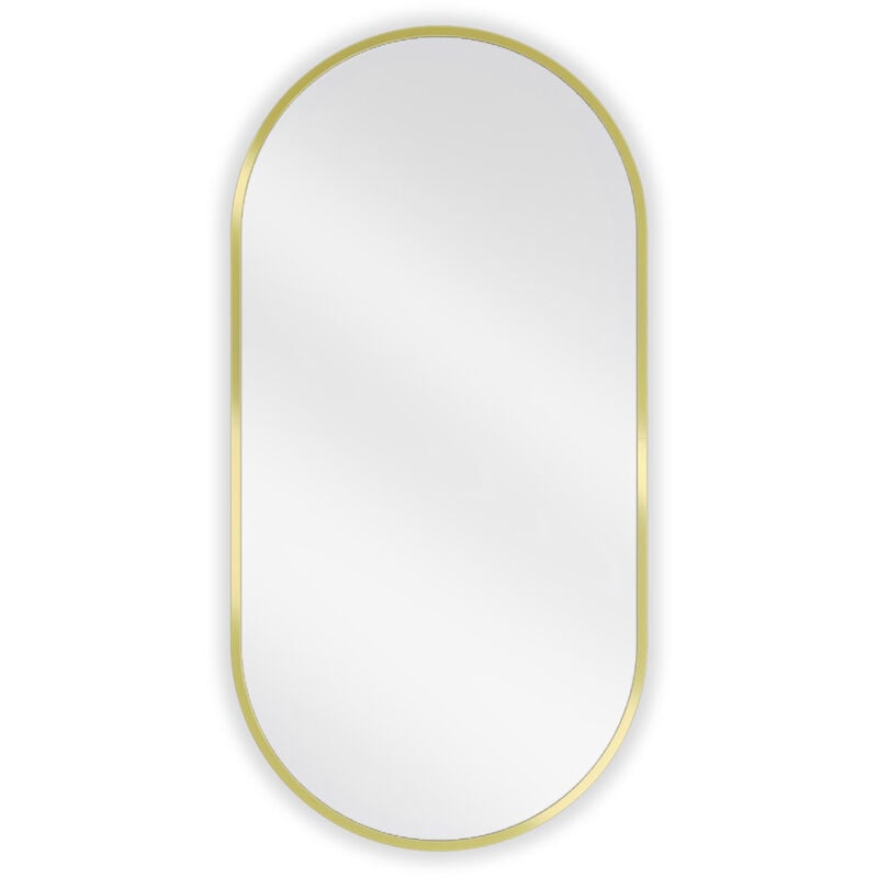 Desconocido - silla Miroir mural ovale, 80 x 40 cm, cadre doré