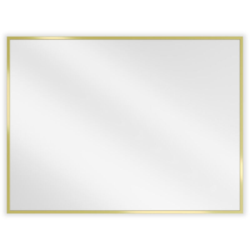 Desconocido - silla Miroir mural rectangulaire, 80 x 60 cm, cadre doré