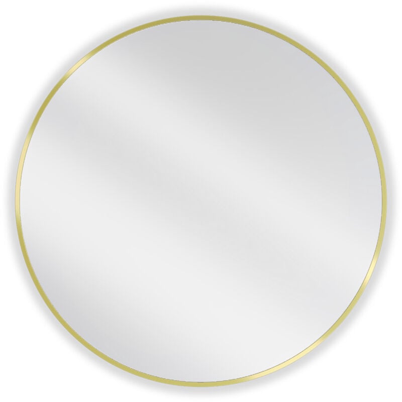 Desconocido - silla Miroir mural rond, 80 cm, cadre doré