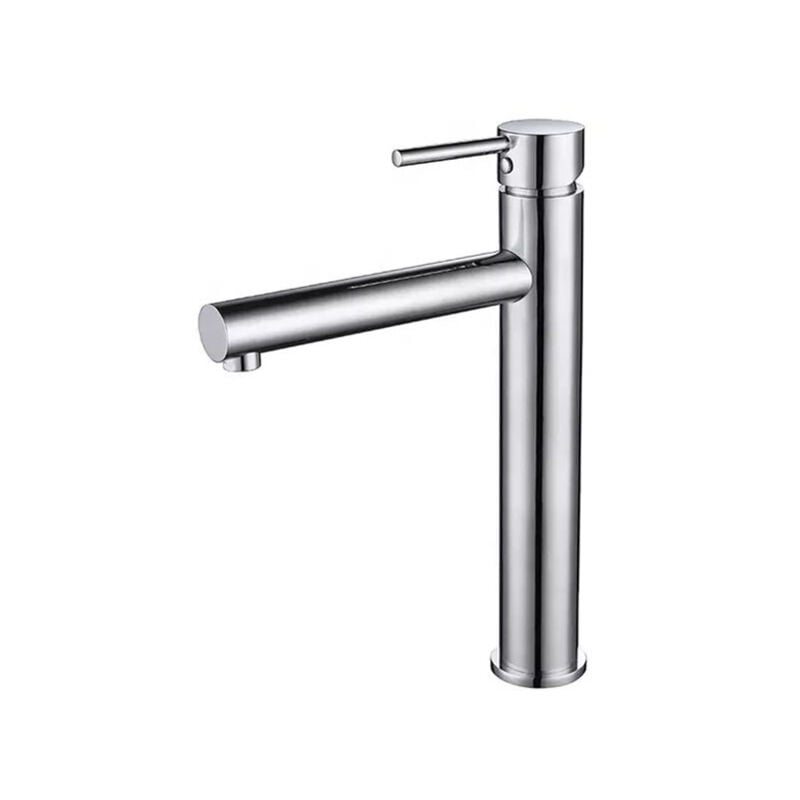 Desconocido - silla Mitigeur lavabo moderne bec haut en Laiton, économie d'eau, Chromé