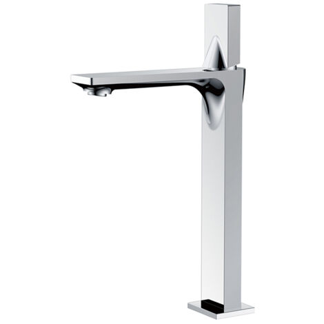 SILLA Mitigeur lavabo moderne bec haut en Laiton, économie d'eau, Chromé