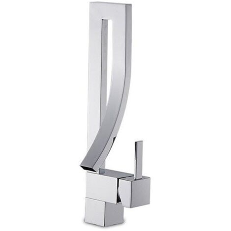 SILLA Mitigeur lavabo moderne en Laiton, économie d'eau, Chromé