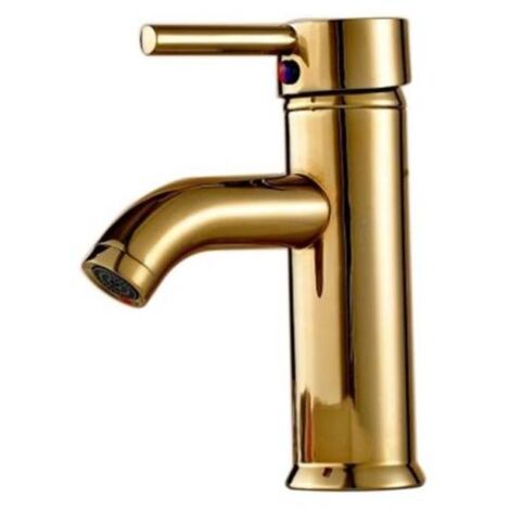 SILLA Mitigeur lavabo moderne en Laiton, économie d'eau, Doré