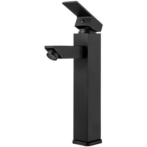 SILLA Mitigeur lavabo moderne en Laiton, économie d'eau, Noir
