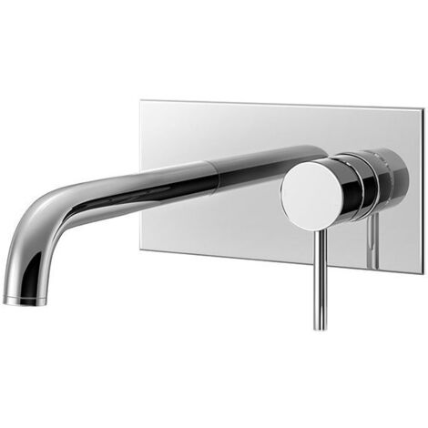 SILLA Mitigeur lavabo moderne en Laiton, mural à encastrer, Chromé