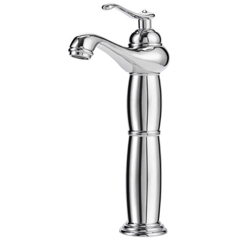 SILLA Mitigeur lavabo retro bec haut en Laiton, économie d'eau, Chromé