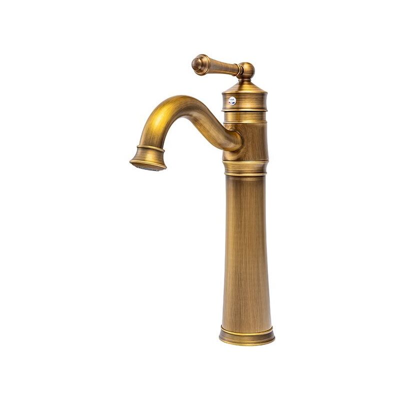 Desconocido - silla Mitigeur lavabo retro bec haut en Laiton, économie d'eau, Vintage doré