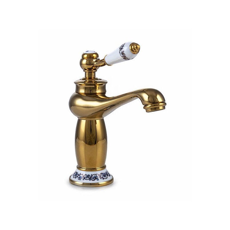 Desconocido - silla Mitigeur lavabo retro en Laiton, économie d'eau, Doré