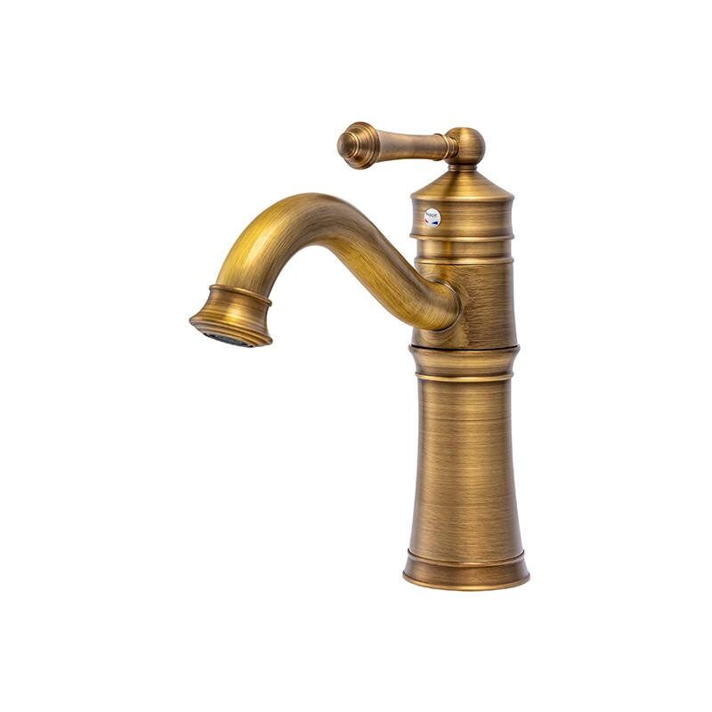 Desconocido - silla Mitigeur lavabo retro en Laiton, économie d'eau, Vintage doré