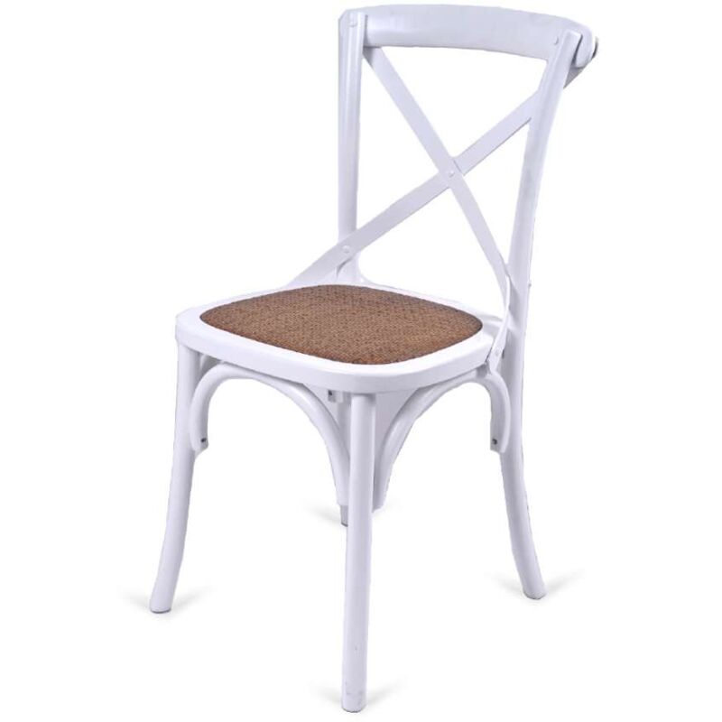 

Silla modelo Viena. A elegir en color blanco, natural o negro. 50 cm(ancho) 89 cm(altura) 54 cm(fondo) Color BLANCO