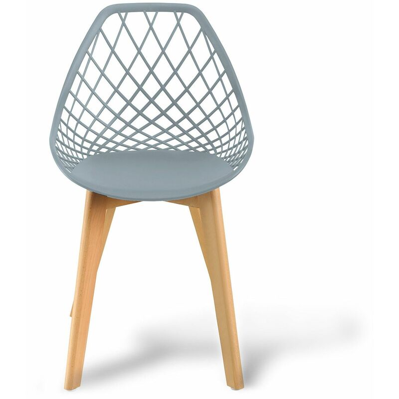 

Silla New Tower Wood Diamond Gris Ancho: 49 Cm X Largo: 56 Cm X Alto: 82,5 Cm
