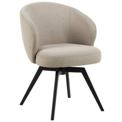Silla Norsica 869, Beige, 80x59x60cm, Tapiz, Metálico
