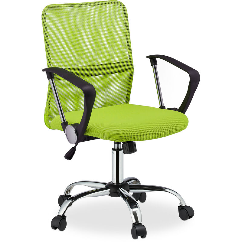 

Silla Oficina Ergonómica Giratoria 360º, Escritorio, Ordenador, Metal-Plástico, 101 x 62 x 62 cm, Verde