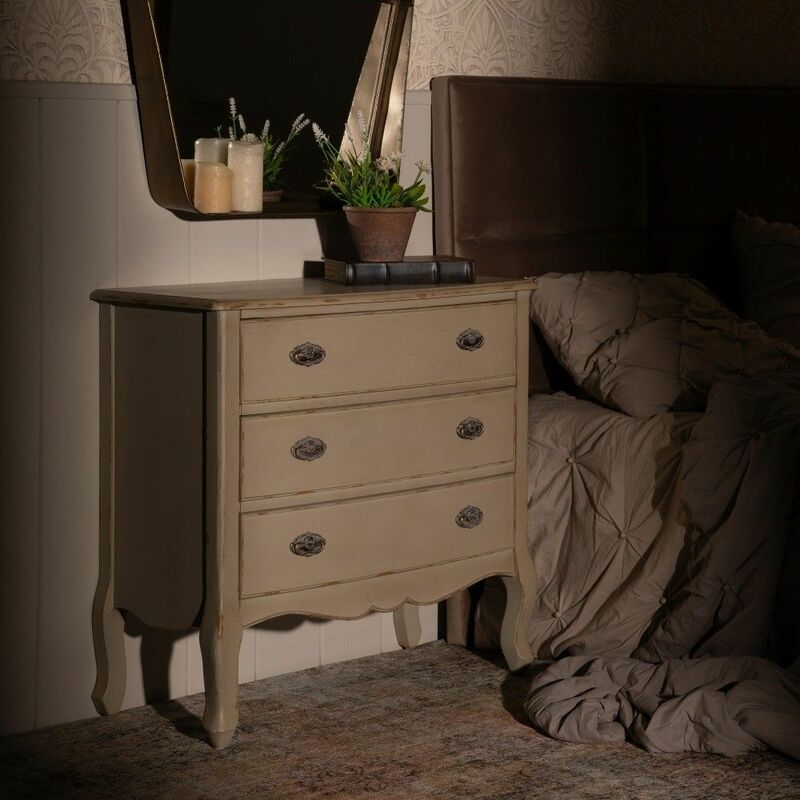 

Fanmuebles - Cómoda Crema madera de Abeto dormitorio