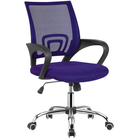 Silla Oficina Saray Giratoria Con Brazos Violeta