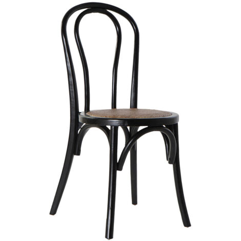 Silla Olmo Ratan 43X44X89 Negro MB180571