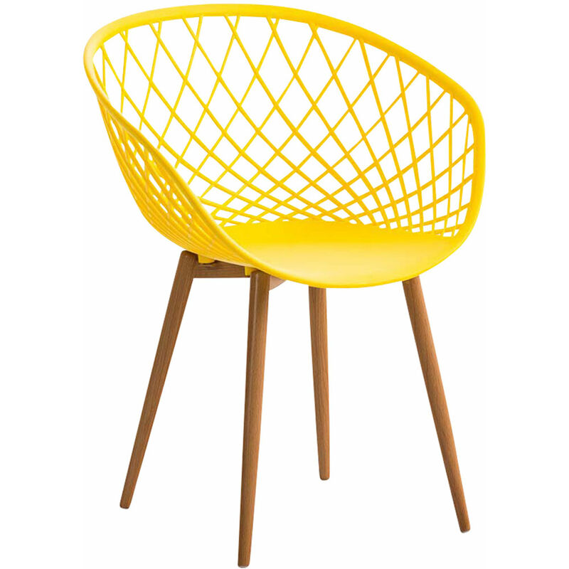 

Silla outdoor mora estilo retro amarillo - Rogal