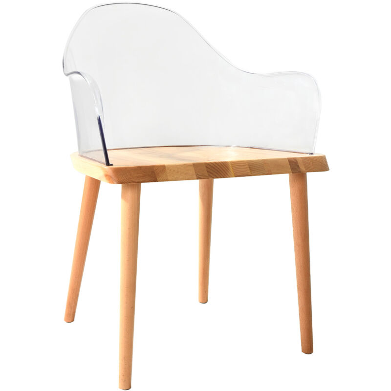

Silla PÄRUMM Beksand Transparente 57x54x82 cm - 50321001074666