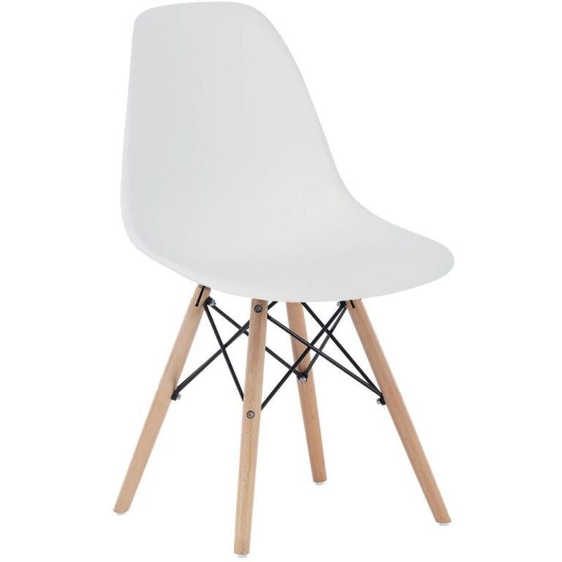 

Silla para cocina o comedor Paris dos colores 82 cm(alto)46 cm(ancho)51 cm(largo) Color BLANCO
