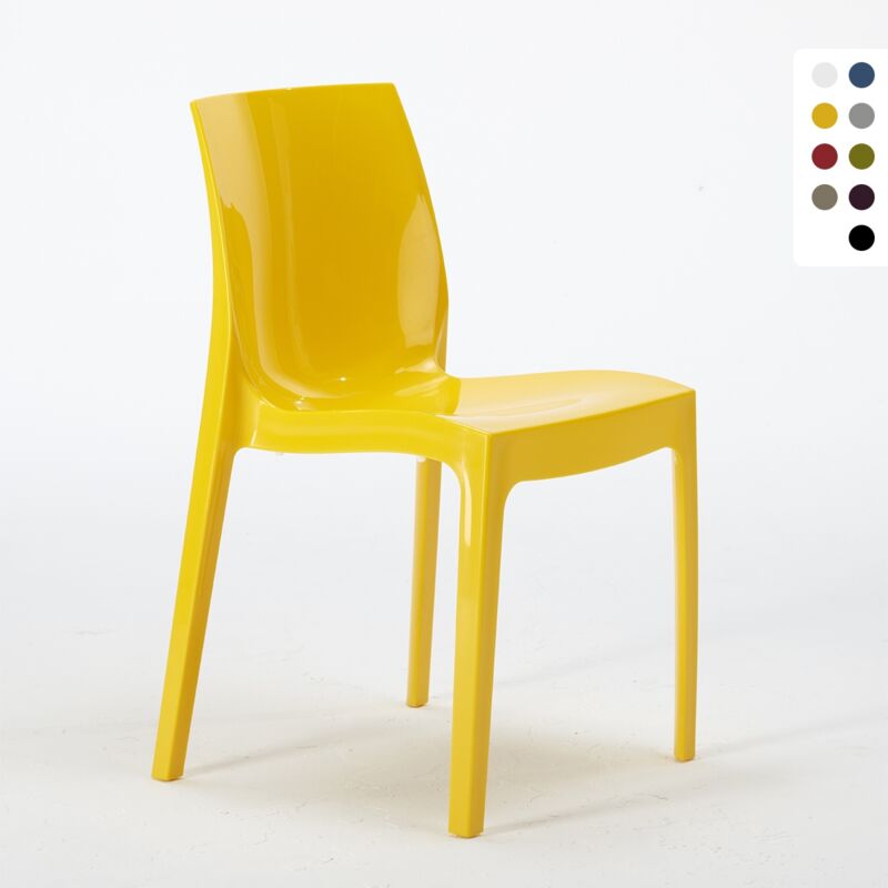 

Silla para Cocina y Bar Ice Grand Soleil de Polipropileno Apilable | Amarillo