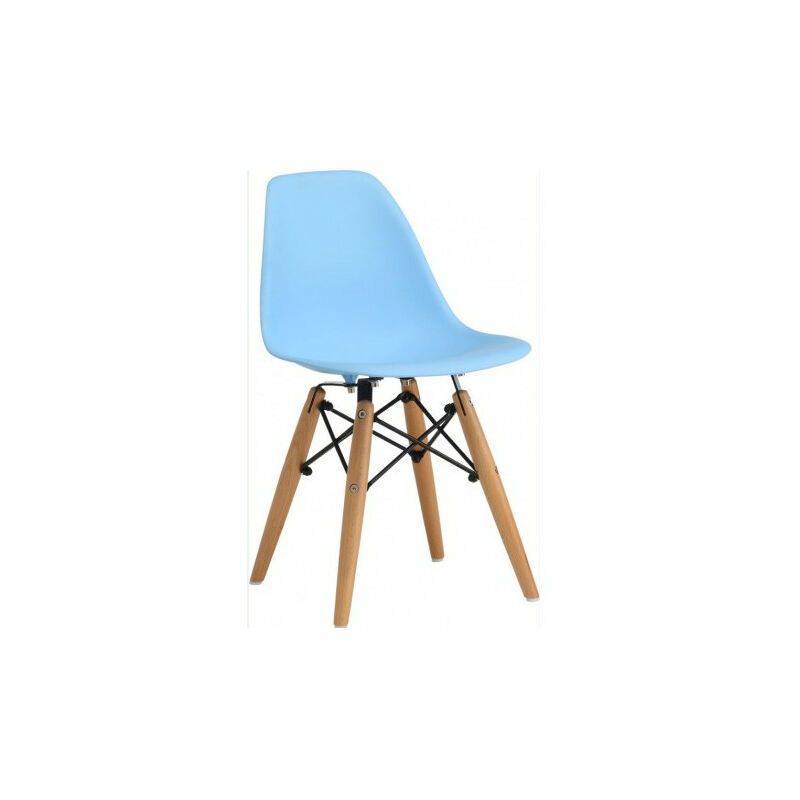 

Silla para niños - Polipropileno - Azul/Haya