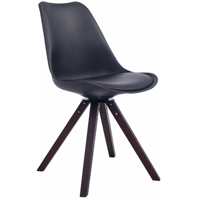 

Silla para visitas Troyes Square Negro Nogal (roble)