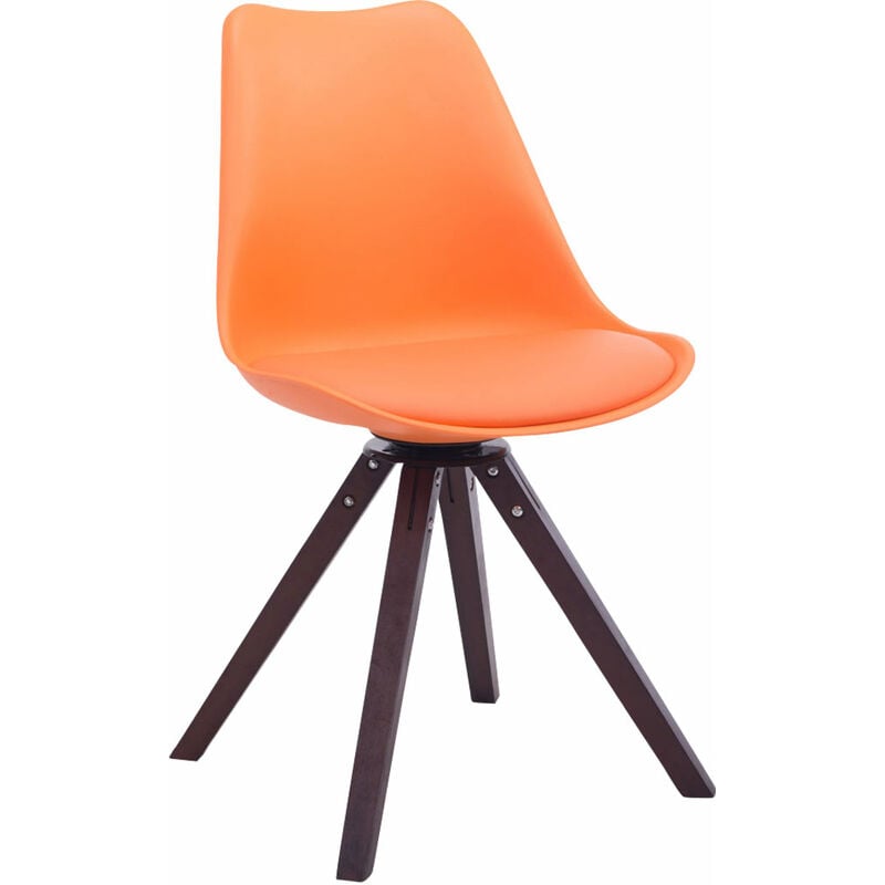 

CLP - Silla para visitas Troyes Square Naranja Nogal (roble)
