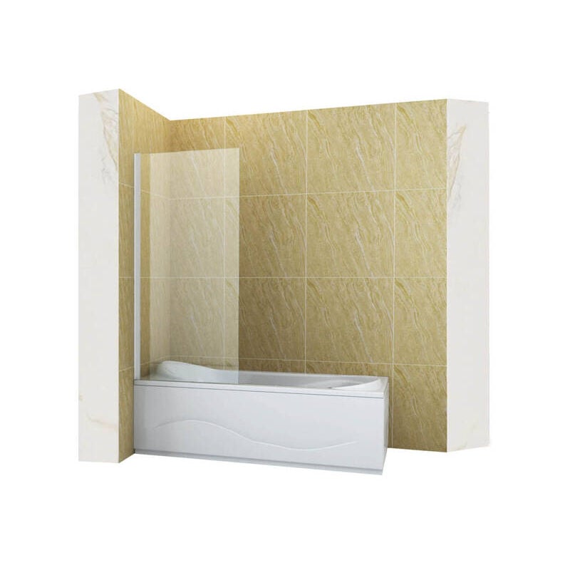 Desconocido - Silla Pare-baignoire aston, fixe, 50x150 cm, Blanc