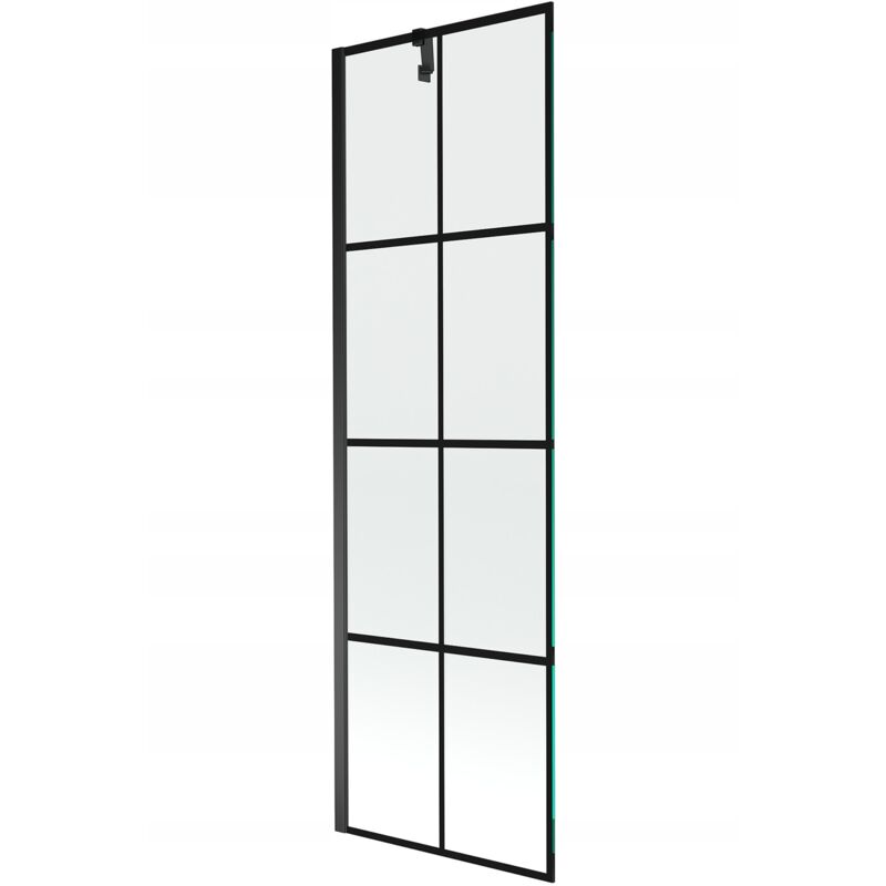 Desconocido - Silla Pare-baignoire fixe, 60x150 cm, Noir