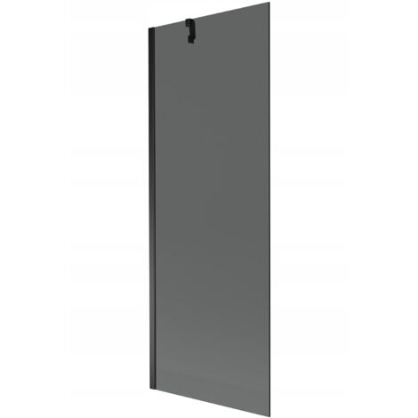 Silla Pare-baignoire fixe, 70x150 cm, Noir