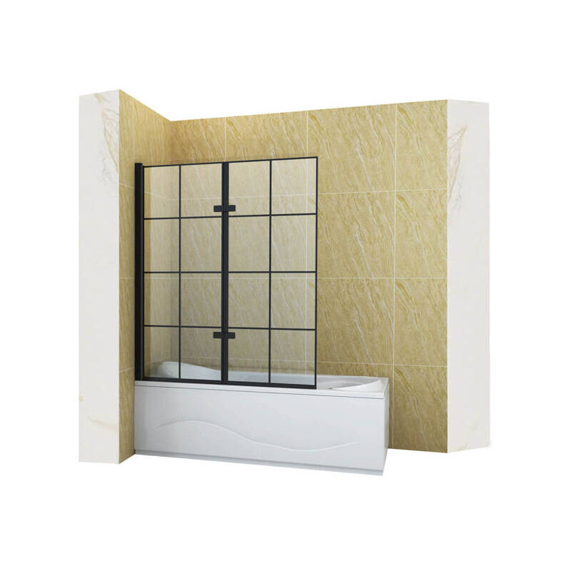 Desconocido - Silla Pare-baignoire hamilton, fixe, 100x150 cm, Noir