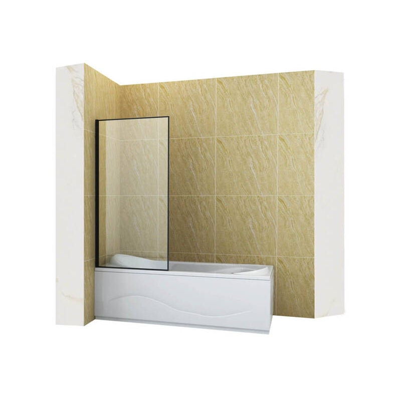 Desconocido - Silla Pare-baignoire madison, fixe, 70x140 cm, Noir