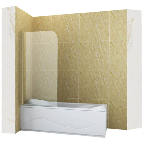 Silla Pare-baignoire MARION, pivotant, 70x140 CM, Doré brossé