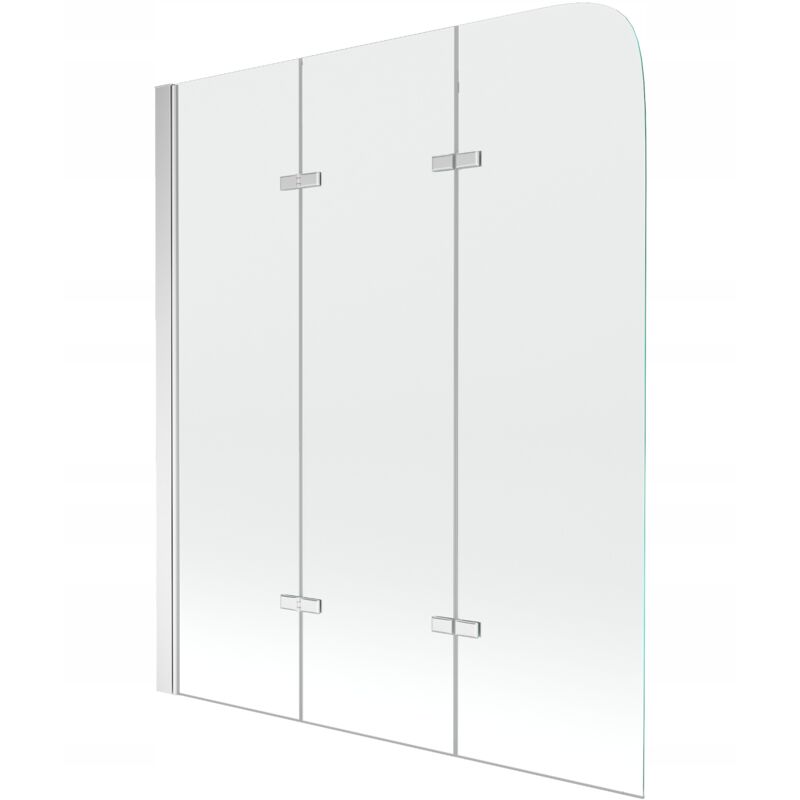 Silla Pare-baignoire pivotant, 120x140 cm, Chromé