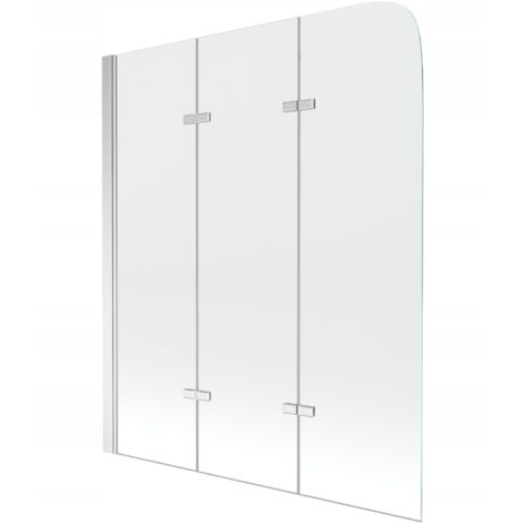 Silla Pare-baignoire pivotant, 120x140 cm, Chromé