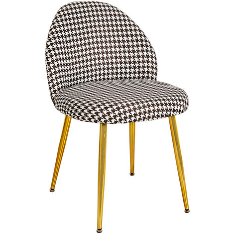 Silla  Pata Gallo Patas Metal Doradas 122201