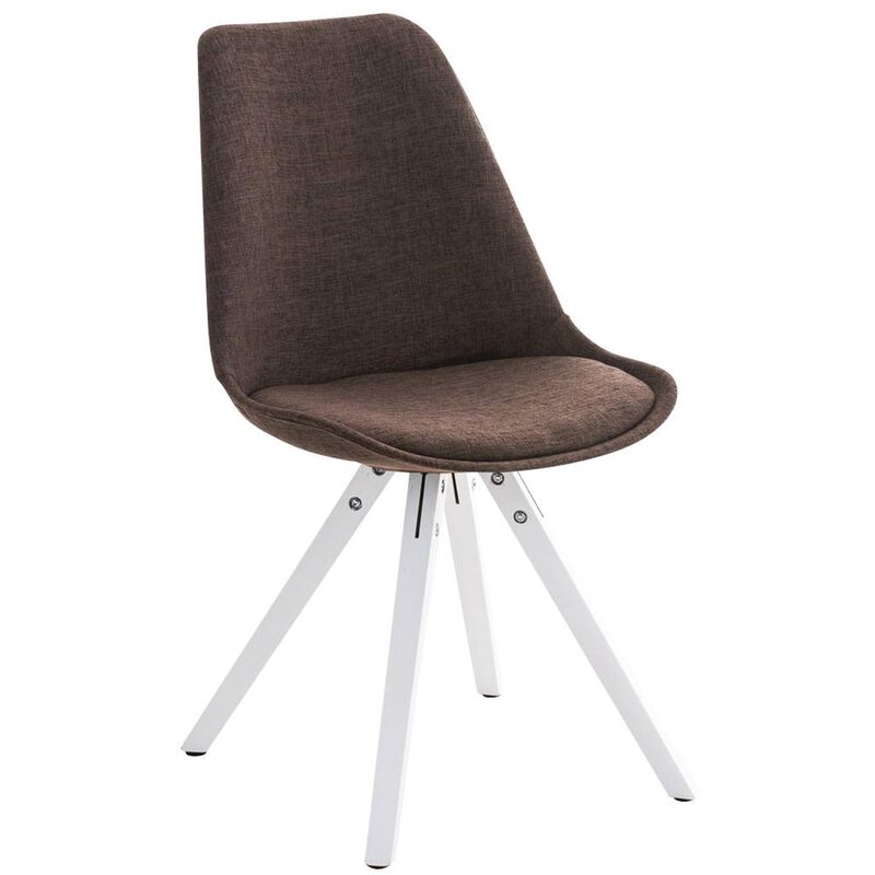 

Silla Pegleg Square En Tela & En Blanco Marrón