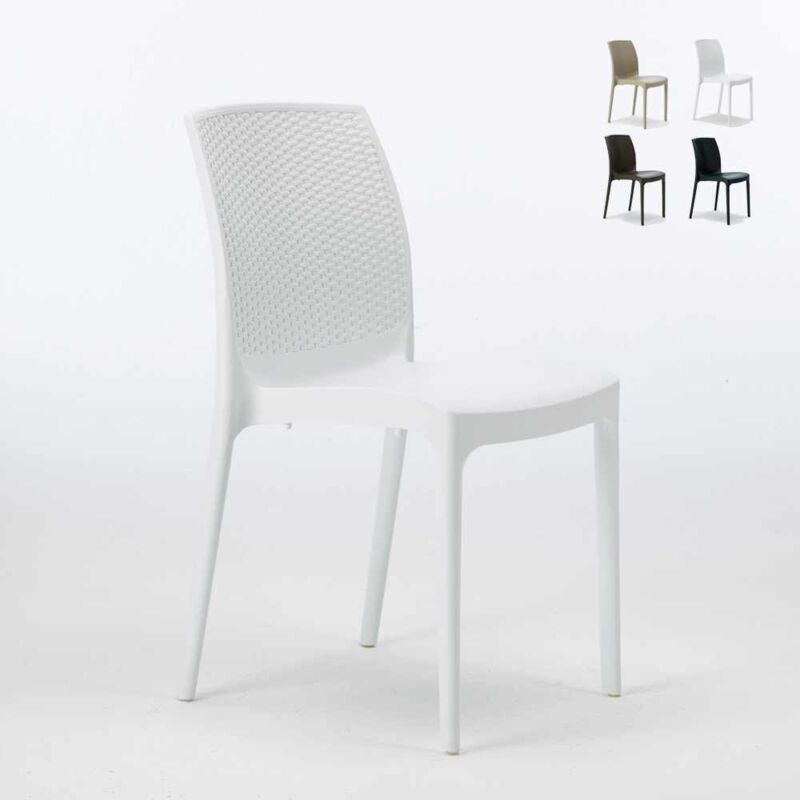 

Silla Apilable de Poliratán BOHÈME para Hostelería de la Línea Grand Soleil | Blanco