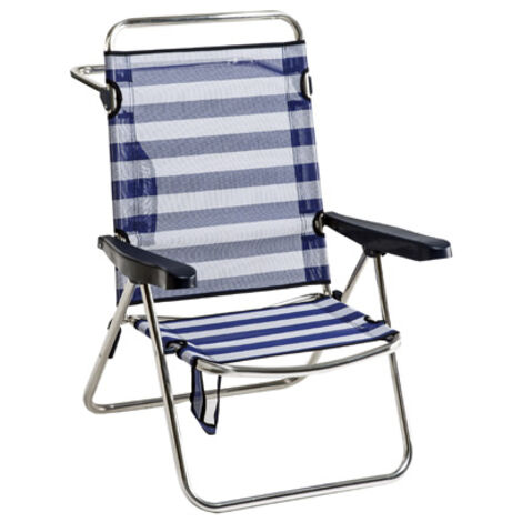 Silla playa 671-alf reclinable aluminio fibreline alco