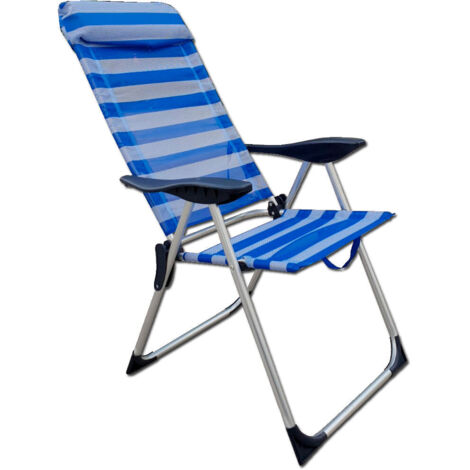 Silla Playa Alta Pluvia 69x58x109 3 Posiciones Aluminio 22 mm XY-C011 PL1060