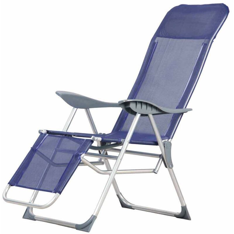 

Silla playa aluminio atril 5 posiciones con resposapies
