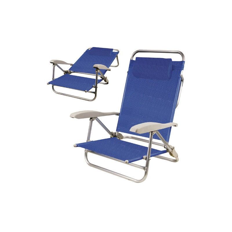 

Silla playa aluminio bahama azul