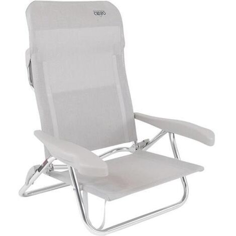 Silla playa baja al/221-m gris claro 1149307 CRESPO